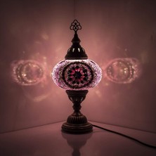 Dez Home Dezhome Masaüstü Otantik Mozaik Lamba Bohem Abajur