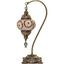 Dez Home Dezhome Mozaik Lamba Deve Boynu Bohem Abajur Otantik