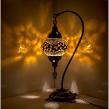 Dez Home Dezhome Mozaik Lamba Deve Boynu Bohem Abajur Otantik