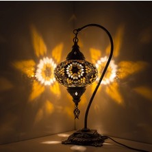 Dez Home Dezhome Mozaik Lamba Deve Boynu Bohem Abajur Otantik