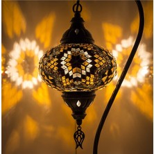 Dez Home Dezhome Mozaik Lamba Deve Boynu Bohem Abajur Otantik