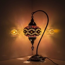 Dez Home Dezhome Mozaik Lamba Deve Boynu Bohem Abajur Otantik