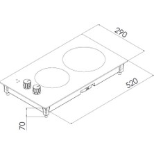 Kumtel Ikili Vitro Seramik Set Üstü Elektrikli Domino Ocak