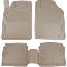OtoLine Mıtsubıshı Pajero 1982-1991 Kauçuk Bej Oto Paspas Seti