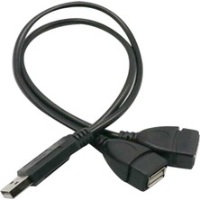 Flameer USB 1 Erkek 2 Kadın Veri Şarjı Uzatma Y Splitter Dönüştürücü Kablosu (Yurt Dışından)