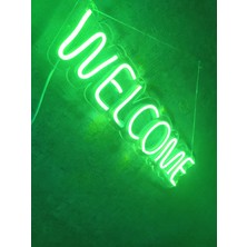 Dekoraven Welcome Neon LED Duvar Dekoru