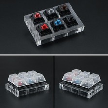 Flameer Klavye Keycap Çıkarılabilir Test-Clear Keycaps Kiraz 6 Tuşları Için Cherrymx Için Anahtar Switch Test Cihazı (Yurt Dışından)