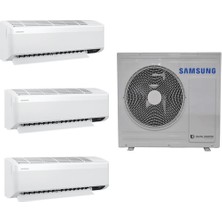 Samsung Wind Free AJ068TXJ3KH/EA 9+12+18 Iç 6,1 Kw Dış Ünite 24000 BTU 1+3 Multi Inverter Duvar Tipi Klima
