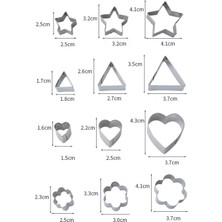 Puluz 27 Adet / Takım Bisküvi Kalıbı Gümüş Rengi (Yurt Dışından)