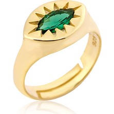 Apelda Yeşil Taş Yüzük