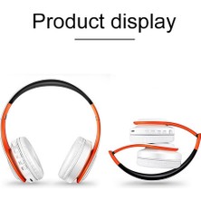 Zsykd LPT660 Katlanır Müzik Bluetooth Kulaklık Desteği Tf Kart (Turuncu) (Yurt Dışından)