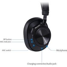 Zsykd Bluedio T6 Bluetooth Sürüm 5.0 Kulaklık Bluetooth Kulaklık (Kırmızı) (Yurt Dışından)