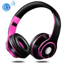 Zsykd Sg-8 Katlanır Müzik Bluetooth Kulaklık (Gül Kırmızı) (Yurt Dışından)