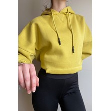 Belsima Butik Açık Yeşil Oversize Kapüşonlu Sweatshirt