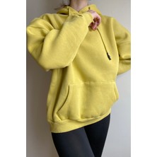 Belsima Butik Açık Yeşil Oversize Kapüşonlu Sweatshirt