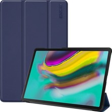 Enkay Samsung Galaxy Tab S5E Için Deri Tablet Kılıfı - Lacivert (Yurt Dışından)