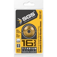 Sgs Seramik-Granit Kesme Elması Titanyum 16 mm SGS147