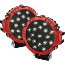 NKT GROUP 7 Inc 17 LED 51 W Beyaz Kalın Gündüz Ledi Yayıcı Delici Off Road Far Çalışma Lambası Sis Lambası