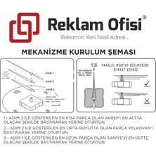 Reklam Ofisi - Hz Ali, Imam Ali, Zülfikar, Allah'ın Aslanı Uv Flatbed Baskılı Duvar Saati