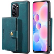 Jeehood Deri Tpu Xiaomi Redmi K40 / K40 Pro / K40 Pro / Mı 11I / Poco F3 Için Telefon Kılıfı - Yeşil (Yurt Dışından)