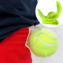 Homyl Şeffaf Tenis Topu Klip Eğitim Dişli Abs Tenis Topu Klip Tutucu Yeşil