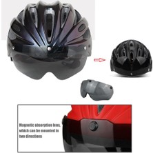 Homyl Uv Protein Goggles Değiştirilebilir Lens Kask Göz Lens Vizör - Gri