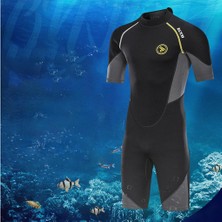 Homyl Erkekler 1.5mm Wetsuit Shorty Mayo Tulum Neopren Fordiving Yetişkin Xl