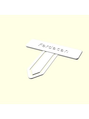 Ferdacan Kişiye Isime Isme Özel Kitap Ayracı Kütüphane Kitaplık Isimlik Sevgiliye Eşe Hediyelik Hediyesi Dekoratif Organik Plastik