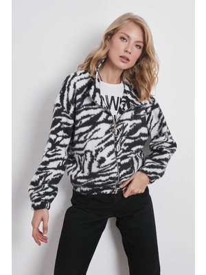 Vitrin Zebra Desenli Polar Sweat