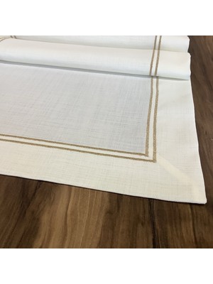 Oya Home Gold Çift Piko Dikişli Ranır -45*150 cm