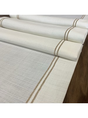 Oya Home Gold Çift Piko Dikişli Ranır -45*150 cm