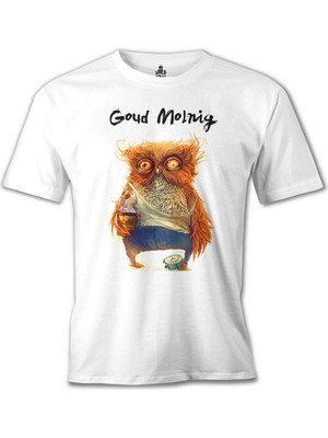 Goud Molnig Beyaz Erkek Tshirt
