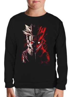 Naruto - Storm Siyah Çocuk Sweatshirt