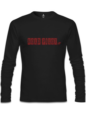 Bold Pilot Siyah Erkek Sweatshirt