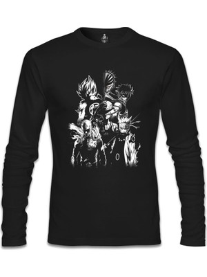 Anime Heros Siyah Erkek Sweatshirt