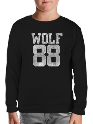 Exo - Wolf 88 Siyah Çocuk Sweatshirt