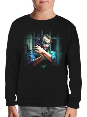 Joker Siyah Çocuk Sweatshirt