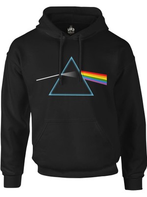 Pink Floyd - Dark Side Of The Moon Siyah Erkek Fermuarsız Kapşonlu