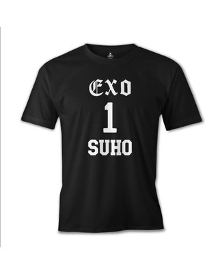 Exo - Suho Siyah Erkek Tshirt