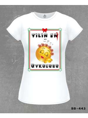 Yılın En Uykucusu Beyaz Bayan Tshirt