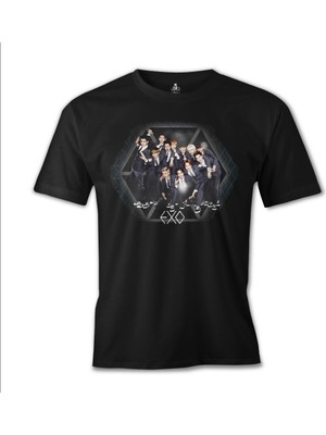 Exo - Group Siyah Erkek Tshirt