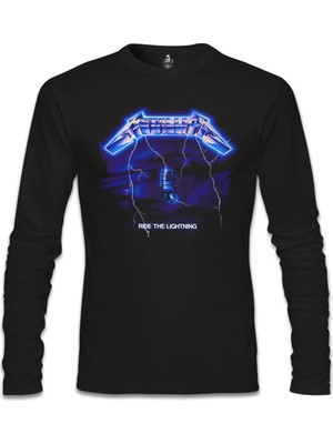 Metallica - Ride The Lightning Siyah Erkek Sweatshirt