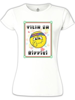 Yılın En Hippisi Beyaz Bayan Tshirt