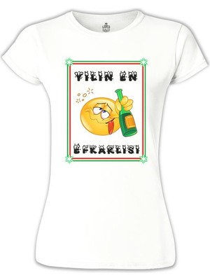 Yılın En Efkarlısı Beyaz Bayan Tshirt