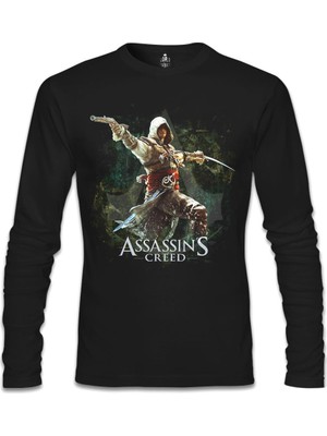 Assassin's Creed 3 Siyah Erkek Sweatshirt