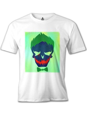 Suicide Squad - Joker Last Cry Beyaz Erkek Tshirt