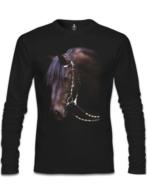 At 2 Siyah Erkek Sweatshirt