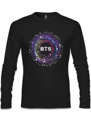 Bts -  4th Siyah Erkek Sweatshirt