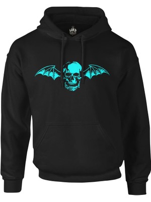 Avenged Sevenfold - Skull Logo Siyah Erkek Fermuarsız Kapşonlu