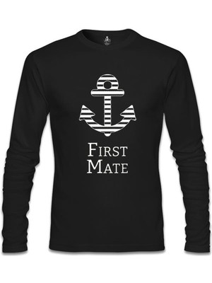 First Mate Siyah Erkek Sweatshirt